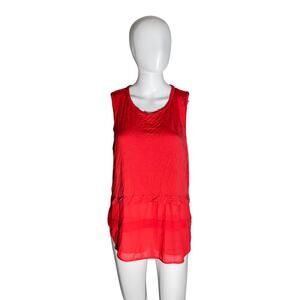 Michael Michael Kors Red Sleeveless Layered Tank Top – Size Large